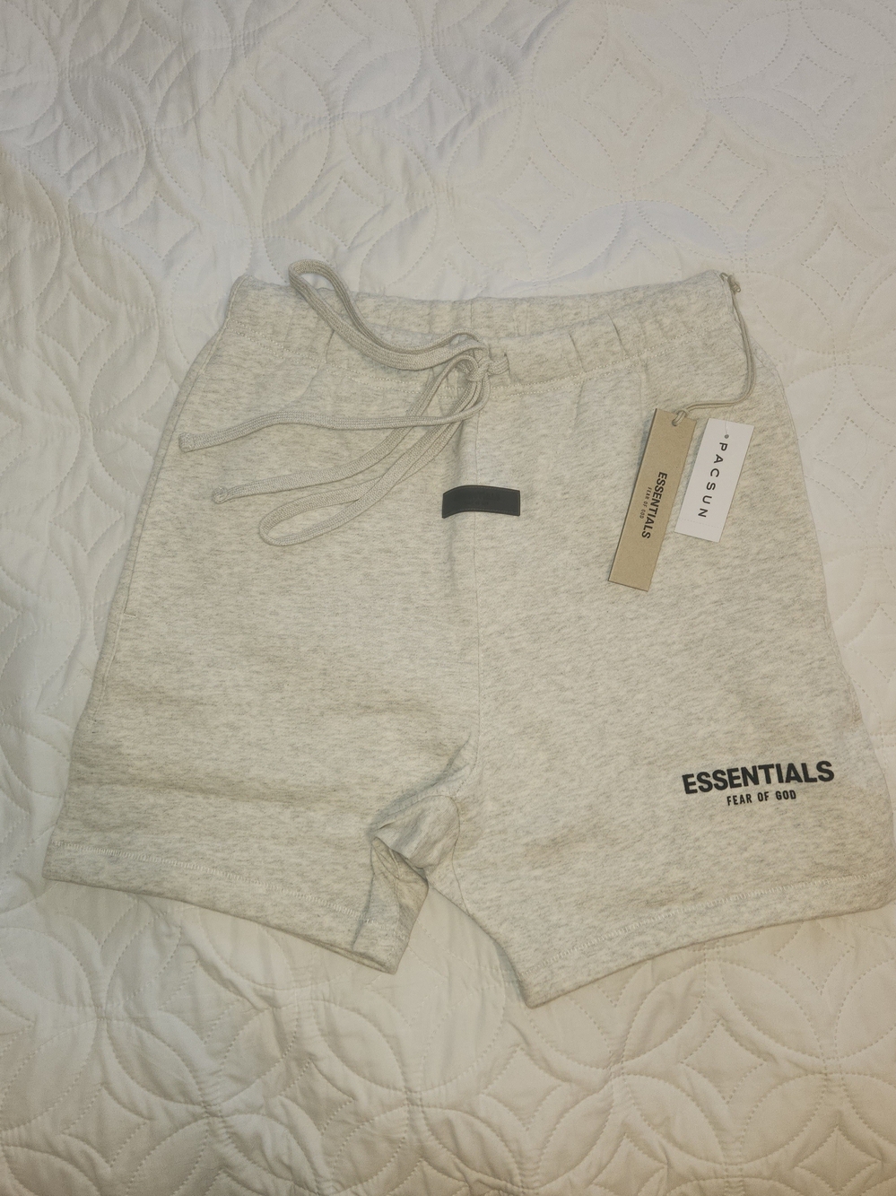 Fear of God ESSENTIALS Light Gray Athletic Sweat Shorts